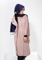 Tesettür giyim PUDRA YARASA KOL TUNİK 4437 
