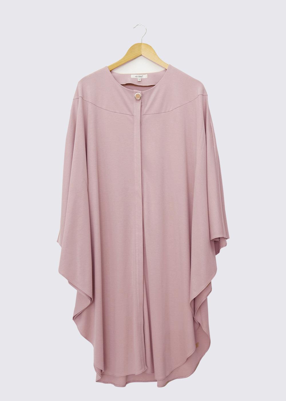 Tesettür giyim PUDRA YARASA KOL TUNİK 4437 