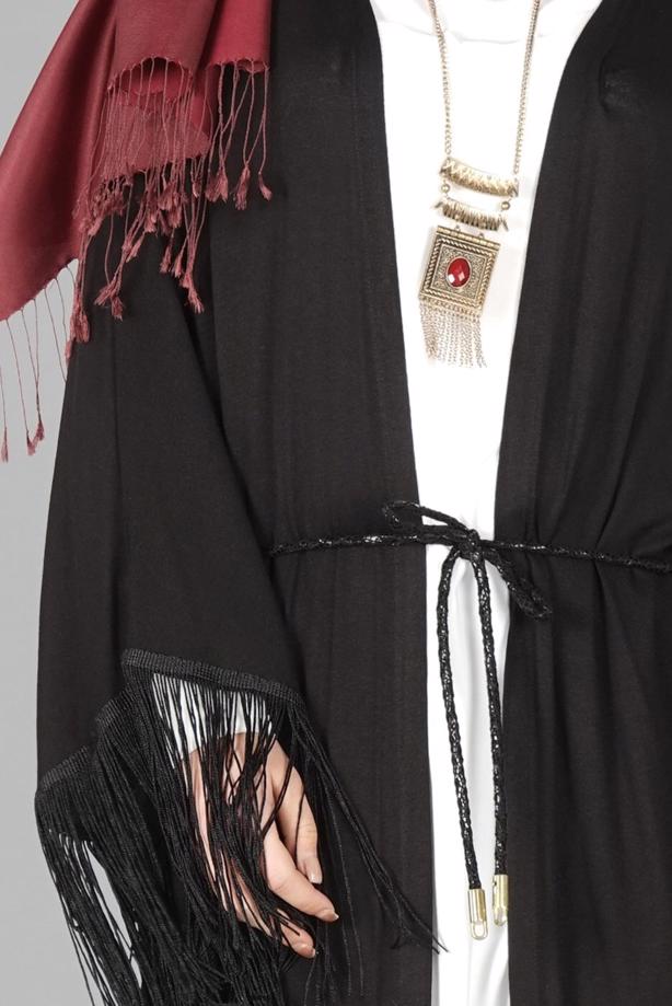 Vêtements hijab  TIE-FRONT FRINGED TUNIC 4452  - TRENDTESETTÜR