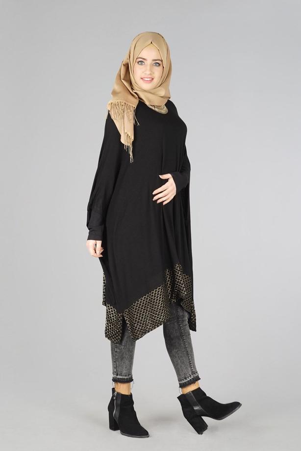 Vêtements hijab  ASYMMETRIC CUT TUNIC 4483  - TRENDTESETTÜR