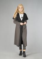 Tesettür giyim VİZON DERİ DETAYLI KUŞAKLI TUNİK 4522-1 