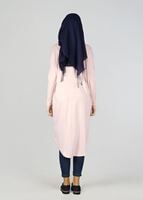 Tesettür giyim PUDRA DESENLİ TUNİK 4529 