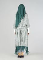 Tesettür giyim YEŞİL KUŞAKLI TUNİK 4543 