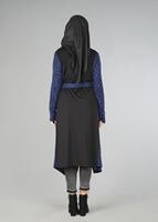 Tesettür giyim SİYAH DESENLİ TUNİK 4554 