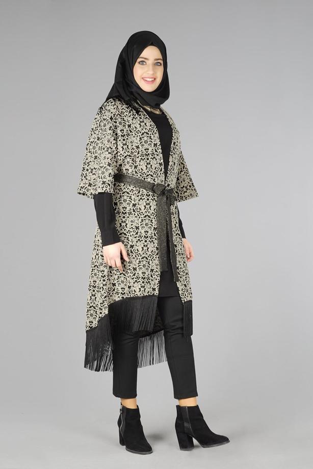Vêtements hijab  BELTED TUNIC 4556  - TRENDTESETTÜR