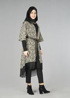 Hijab clothing BLACK BELTED TUNIC 4556 