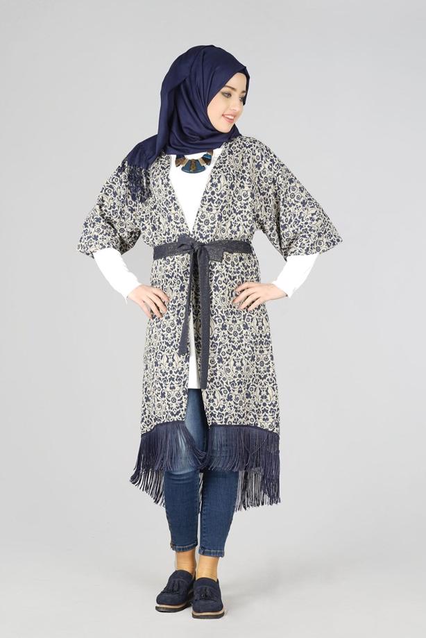 Vêtements hijab  BELTED TUNIC 4556  - TRENDTESETTÜR