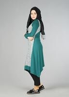 Tesettür giyim YEŞİL 4560 TUNİK