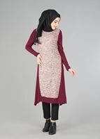 Tesettür giyim BORDO 4560 TUNİK