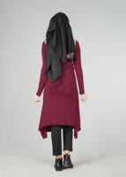 Tesettür giyim BORDO 4560 TUNİK