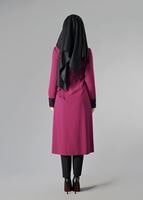 Tesettür giyim FUŞYA FERMUARLI GÜPÜRLÜ TUNİK 4791 