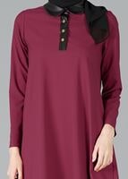 Tesettür giyim BORDO 361 TUNİK