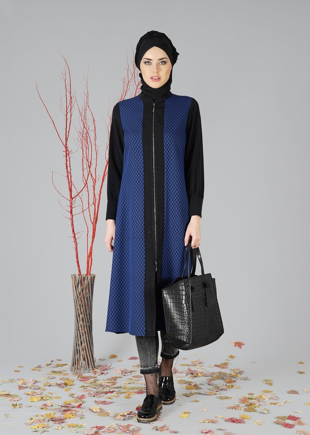 Tesettür giyim LACİVERT 621 TUNİK