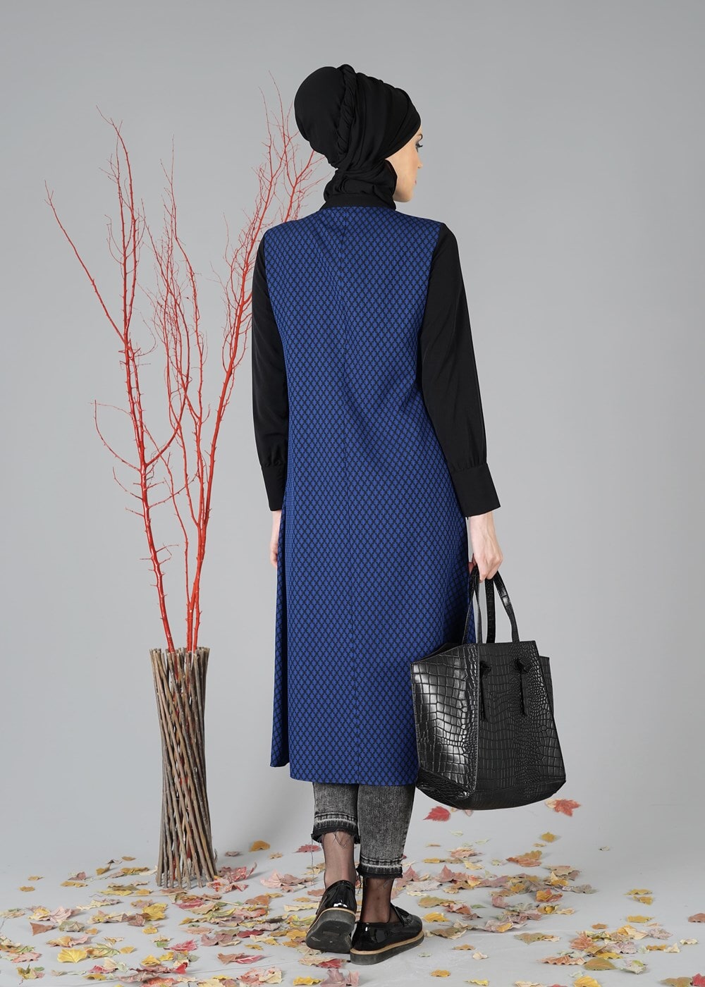 Tesettür giyim LACİVERT 621 TUNİK