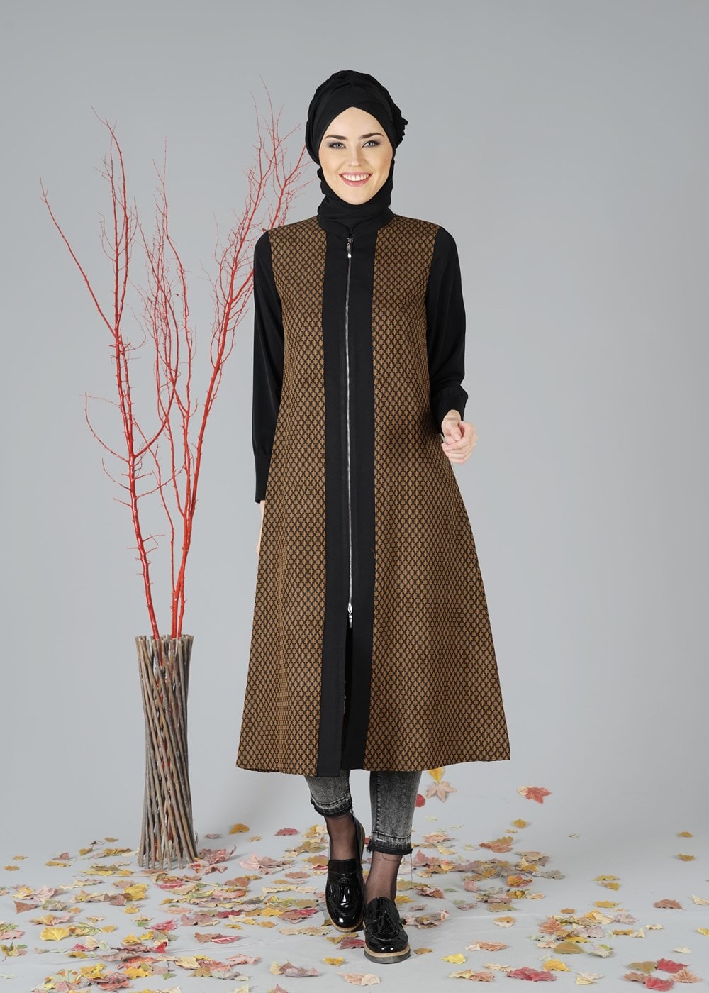 Tesettür giyim SARI 621 TUNİK