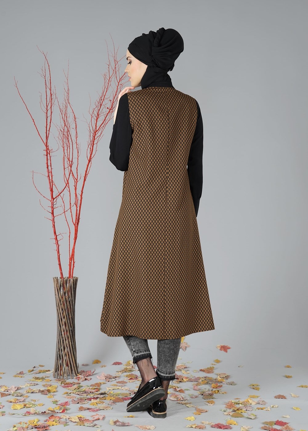 Tesettür giyim SARI 621 TUNİK