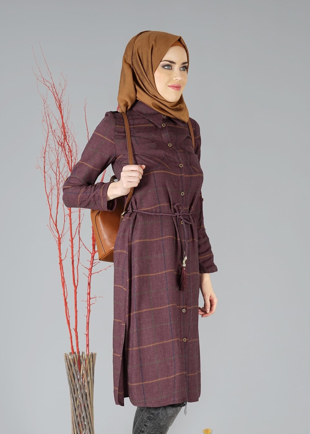 Tesettür giyim MÜRDÜM 0784 TUNİK