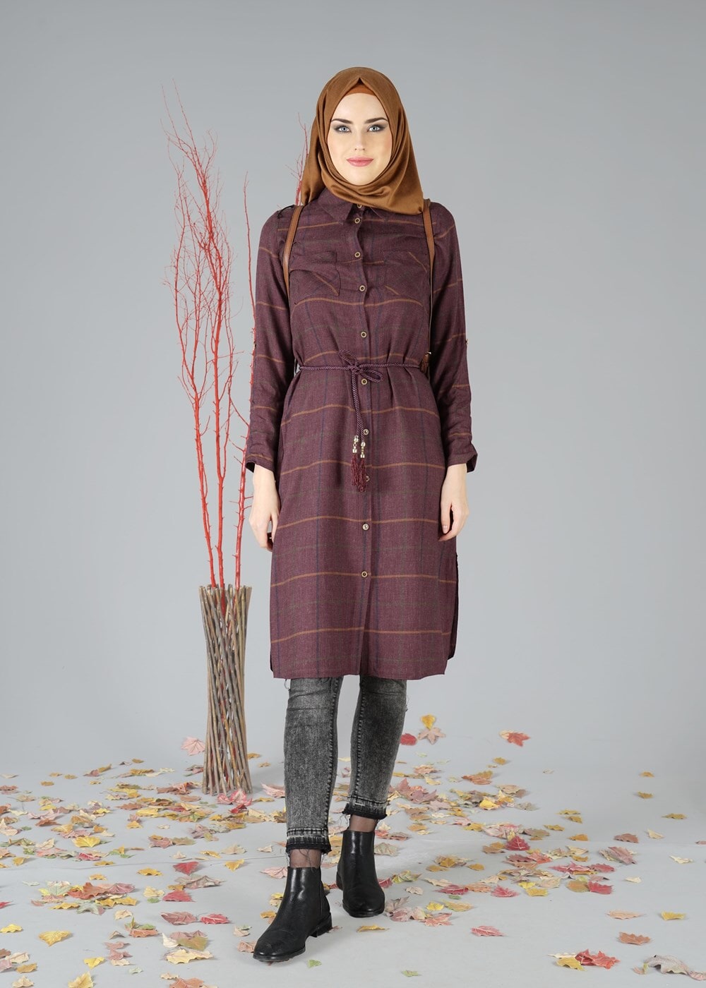 Tesettür giyim MÜRDÜM 0784 TUNİK