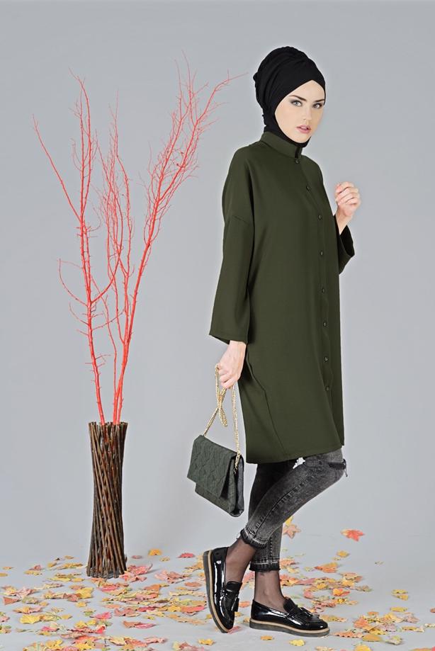 Vêtements hijab  BUTTONED TUNIC 5011  - TRENDTESETTÜR