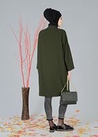 Vêtements hijab KAKI TUNIQUE À BOUTONNÉE 5011