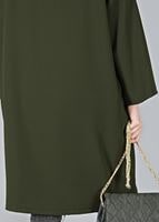 Vêtements hijab KAKI TUNIQUE À BOUTONNÉE 5011