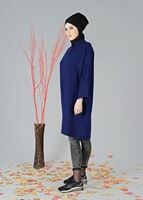 Vêtements hijab BLEU MARINE TUNIQUE À BOUTONNÉE 5011