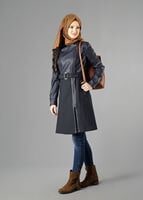 Tesettür giyim LACİVERT 1641 TRENÇKOT