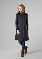 Tesettür giyim LACİVERT FERMUARLI CEPLİ TRENÇKOT 1643