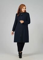 Vêtements hijab NOIR TRENCH-COAT ZIPPÉ 1674 