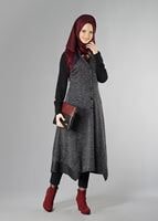 Tesettür giyim SİYAH 6028 YELEK