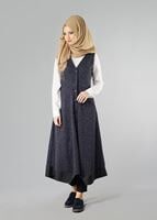 Tesettür giyim LACİVERT 6028 YELEK