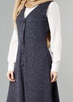 Tesettür giyim LACİVERT 6028 YELEK