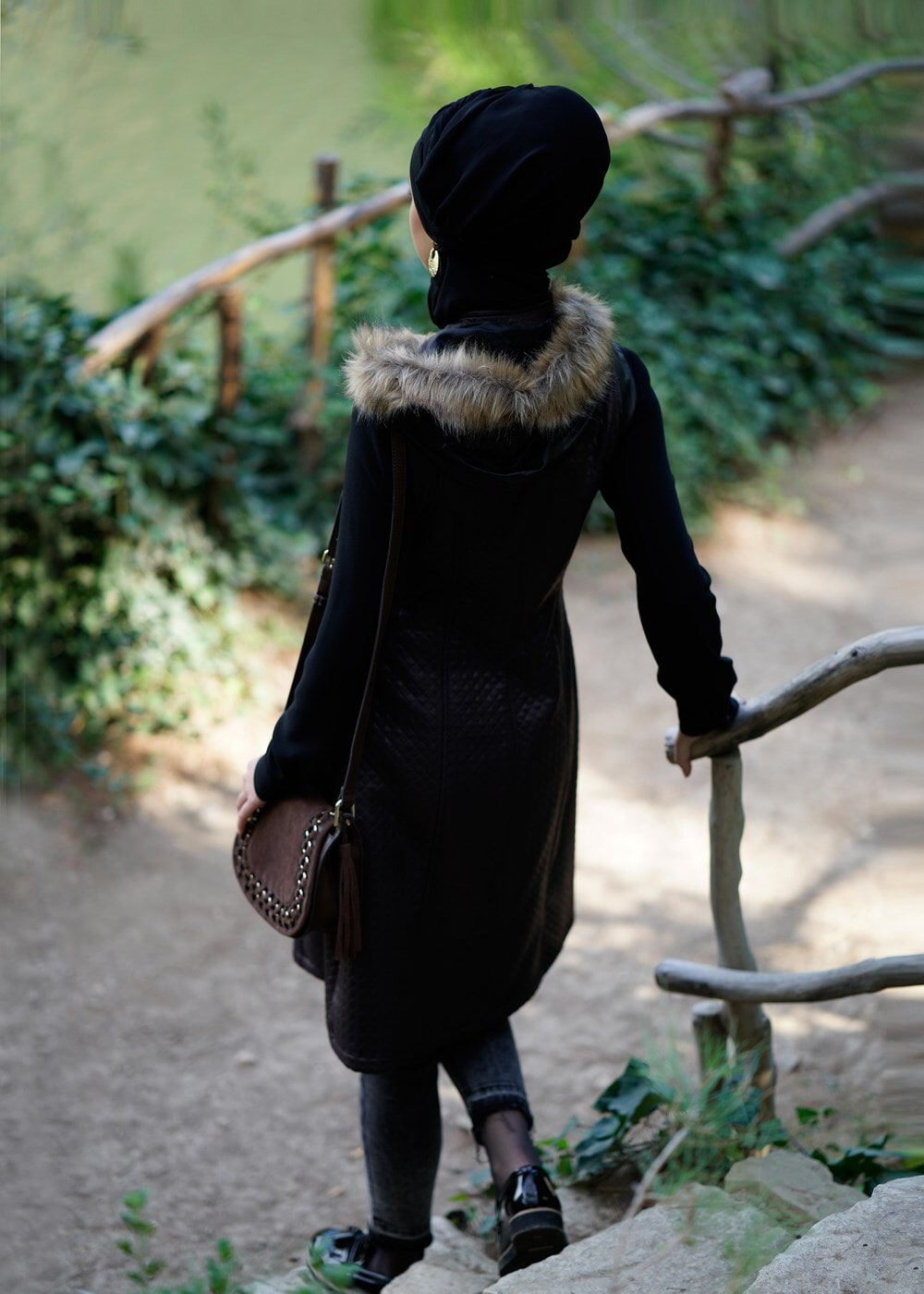 Tesettür giyim KAHVE 921 YELEK 