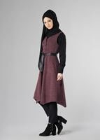 Tesettür giyim BORDO 1048 YELEK