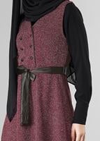 Tesettür giyim BORDO 1048 YELEK