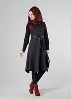 Tesettür giyim KAHVE 1048 YELEK