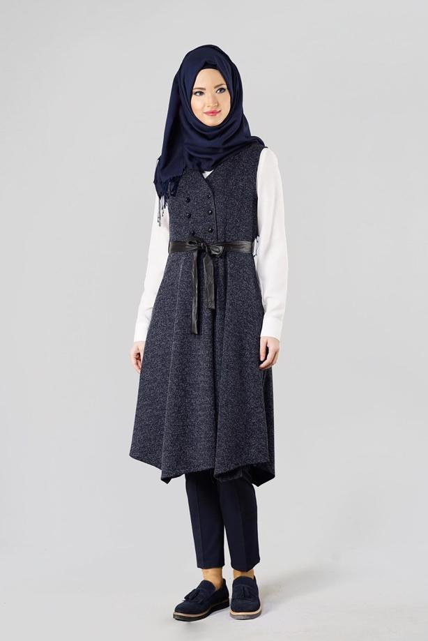 Tesettür giyim  1048 YELEK - TRENDTESETTÜR