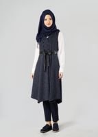 Tesettür giyim LACİVERT 1048 YELEK