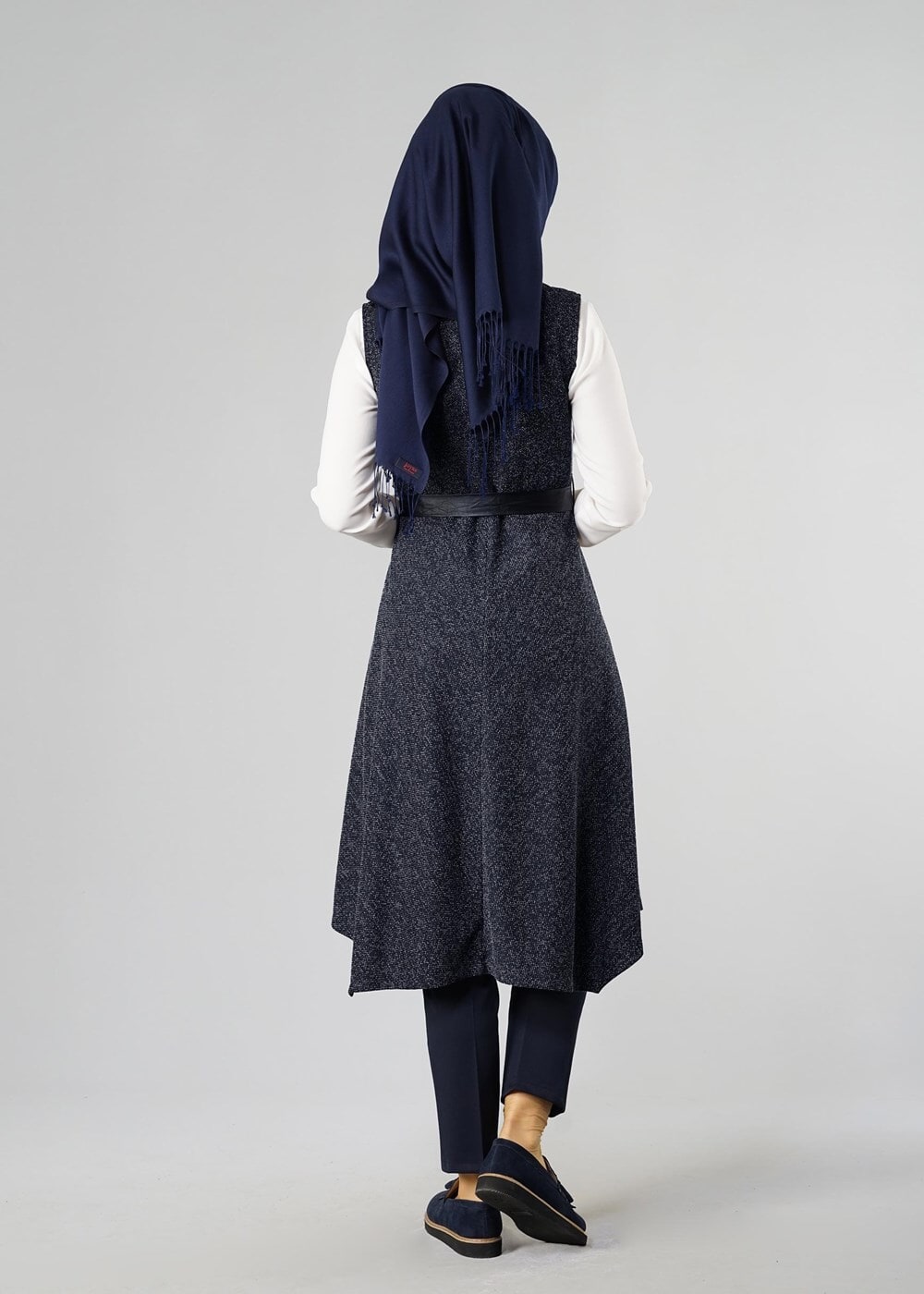 Tesettür giyim LACİVERT 1048 YELEK