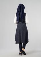 Tesettür giyim LACİVERT 1048 YELEK