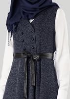 Tesettür giyim LACİVERT 1048 YELEK