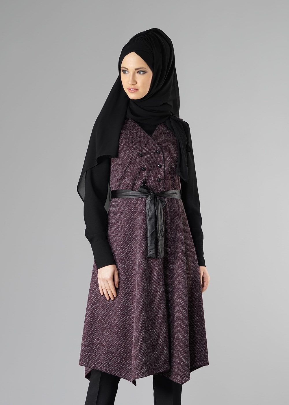 Tesettür giyim MÜRDÜM 1048 YELEK