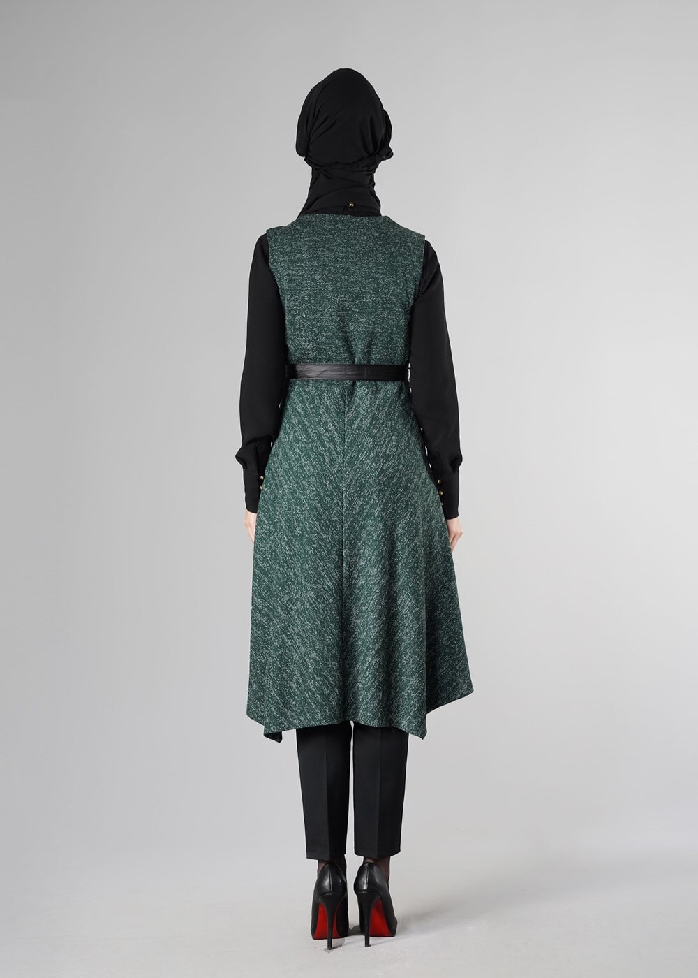 Tesettür giyim YEŞİL 1048 YELEK