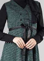 Tesettür giyim YEŞİL 1048 YELEK