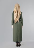 Hijab clothing KHAKI BELTED VEST 3375