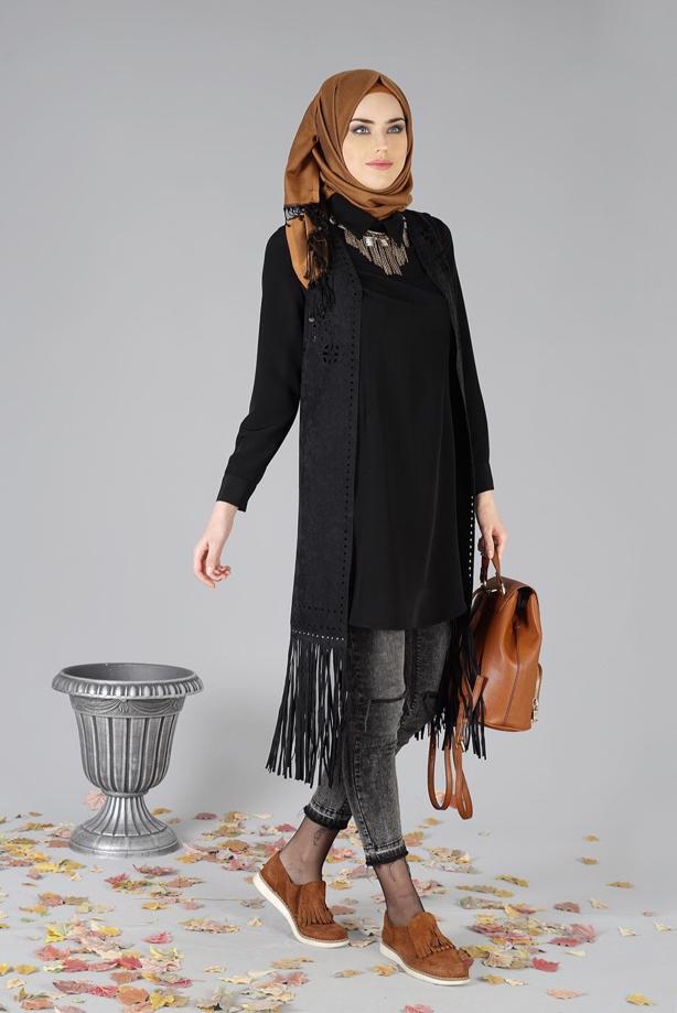 Tesettür giyim  4829 YELEK - TRENDTESETTÜR