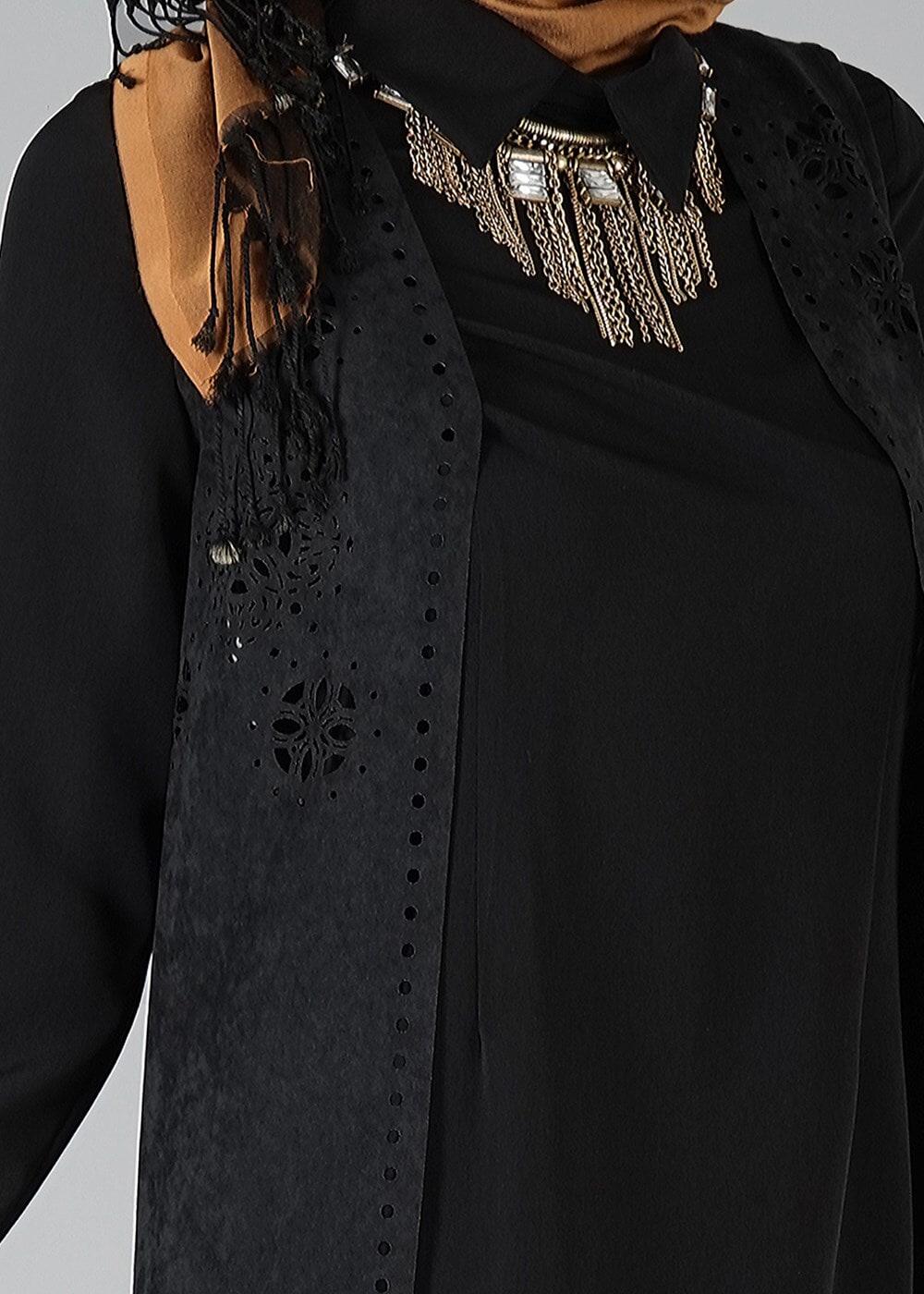 Tesettür giyim SİYAH 4829 YELEK