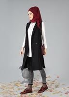 Tesettür giyim SİYAH 4938 YELEK