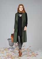Tesettür giyim HAKİ 5938 YELEK