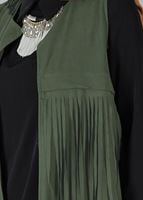 Tesettür giyim HAKİ 5938 YELEK